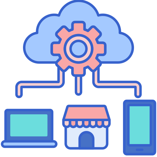 Illustration of a seamless IT integration icon for our IT Support services