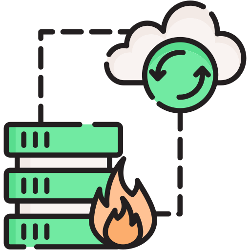 Disaster Recovery Icon - Data Protection and Business Continuity