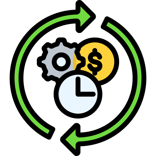 Illustration of an icon representing cost optimization