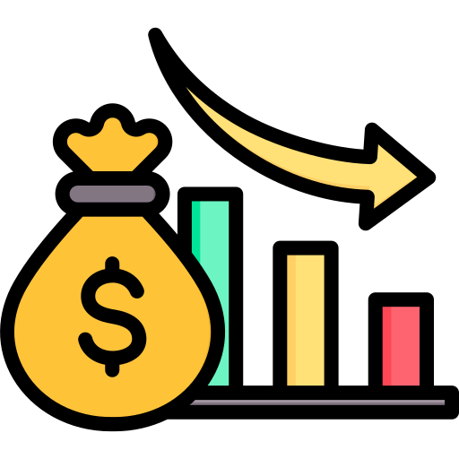 Cost Reduction Icon for Business Efficiency