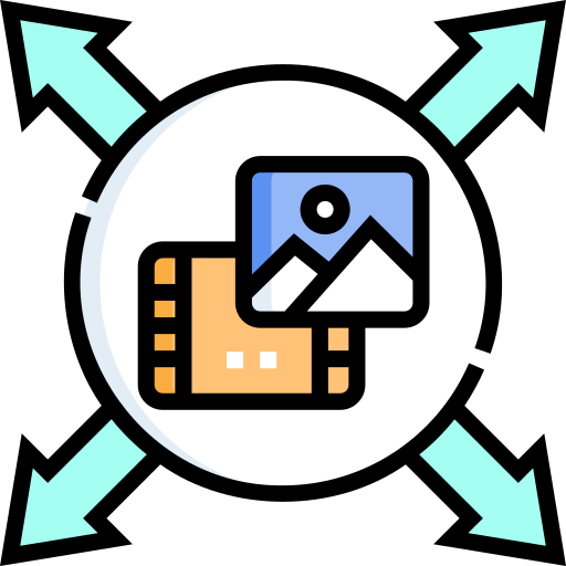 Scalability icon depicting business growth and expansion